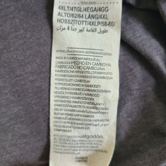 Under Armour Men's 4XLT Loose Fit Crew Neck Gray Short Sleeve T-Shirt - Picture 7 of 9